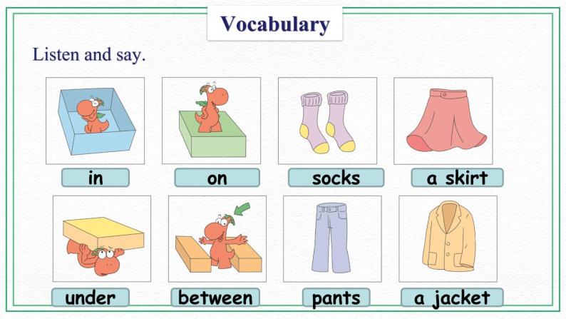 Unit 5 Clothes Vocabulary & Target 课件07