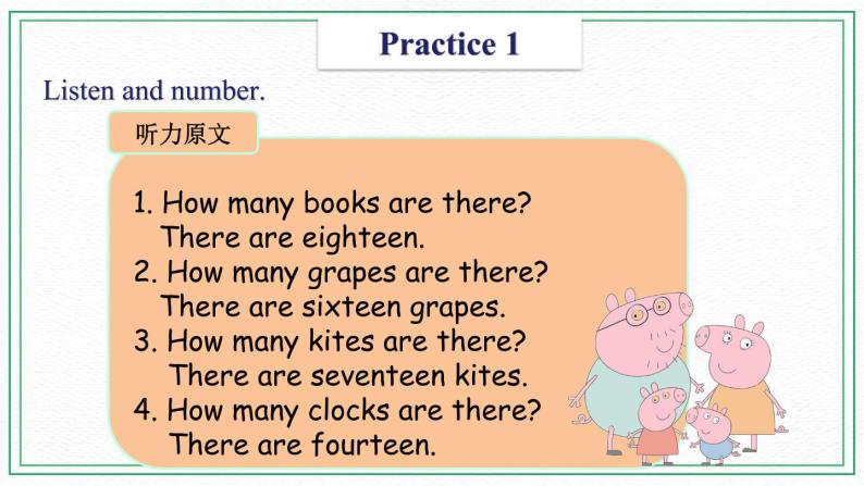 Unit 8 Counting  Practices & Song & Activities 课件04