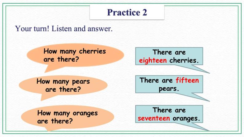 Unit 8 Counting  Practices & Song & Activities 课件07