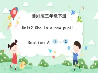 Unit2 She is a new pupil SectionA 1~2 课件+素材