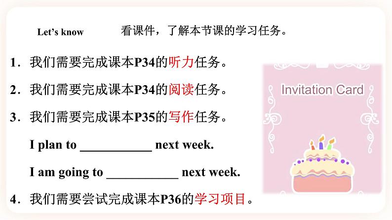 Module 3 Invitations Unit 6 See you at the party (第2课时) 课件+教案+习题(含答案)+素材02