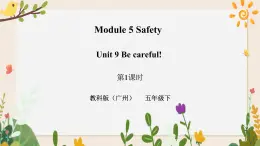 Module 5 Safety Unit 9 Be careful! （第1课时） 课件+教案+习题（含答案）+素材