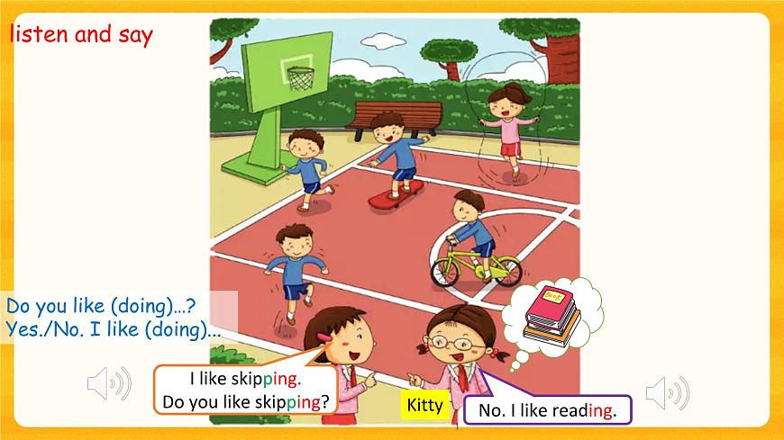 Module2 Unit 4 Things I like doing（第2課時(shí)）課件）第5頁