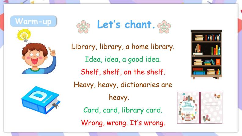 Module 4 Unit 1  Let’s make a home library   课件+素材02