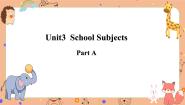 闽教版四年级下册Unit 3 School Subjects Part A优质课件ppt