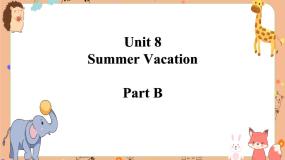 闽教版四年级下册Unit 8 Summer Vacation Part B获奖课件ppt
