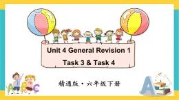 人教精通版英语六下 Unit 4 Task 3&4 课件