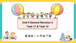 人教精通版英语六下 Unit 5 Task 11&12 课件