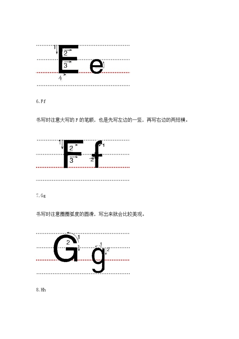 小学英语：26个英文字母的大小写正确书写格式03