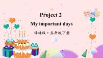小学英语Project 2 My important days教案配套ppt课件