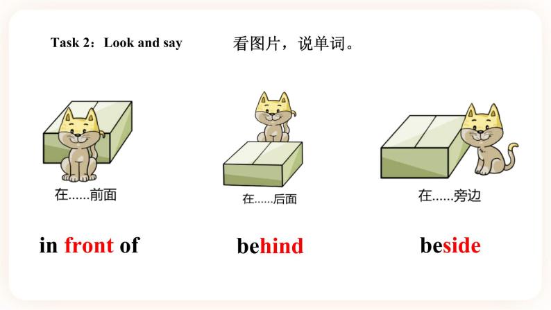 Module 2 Positions Unit 4 Is it in your schoolbag （第2课时 ）课件+教案+习题（含答案）+素材05