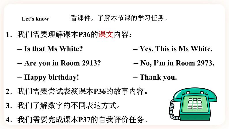 Unit 6 May I have your telephone number(第3课时)课件第2页