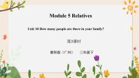 英语三年级下册Module 5 RelativesUnit 10 How many people are there in your family?优秀习题ppt课件