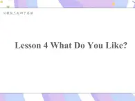 川教版三起 四下Unit 2 Lesson 4 What Do You Like课件