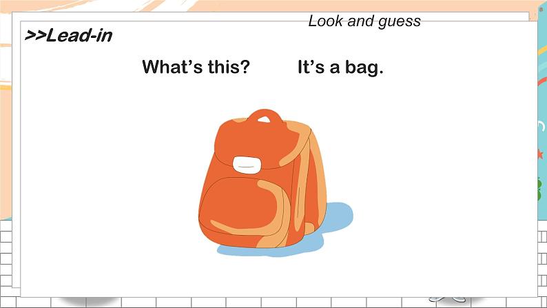译林版英语一年级下册 Unit8 What’s in your bag? 第1课时教学PPT课件03