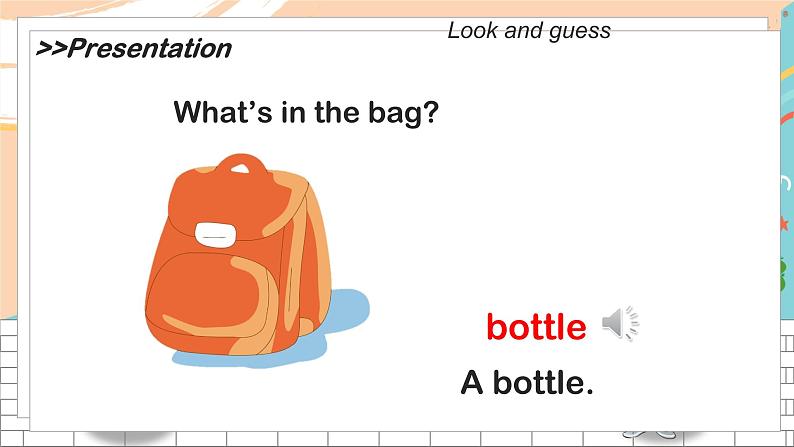 译林版英语一年级下册 Unit8 What’s in your bag? 第1课时教学PPT课件05