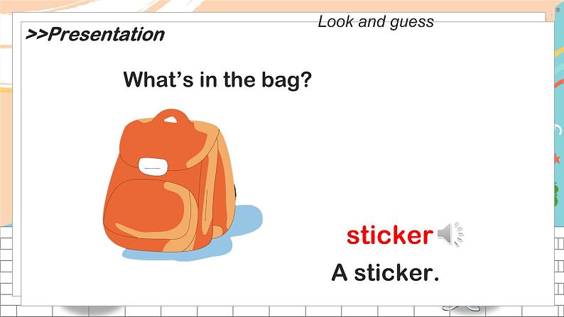 译林版英语一年级下册 Unit8 What’s in your bag? 第1课时教学PPT课件07