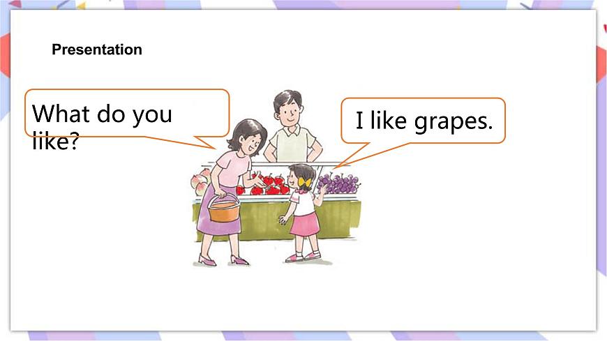 lesson 1 I like grapes.第一課時課件第8頁