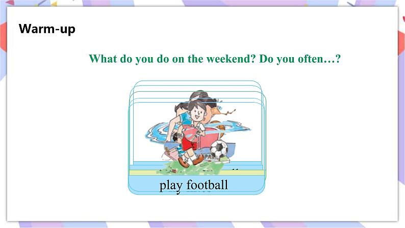 接力版英语五年级上册Lesson 3 I often play sports. 第 2 课时课件+教案03