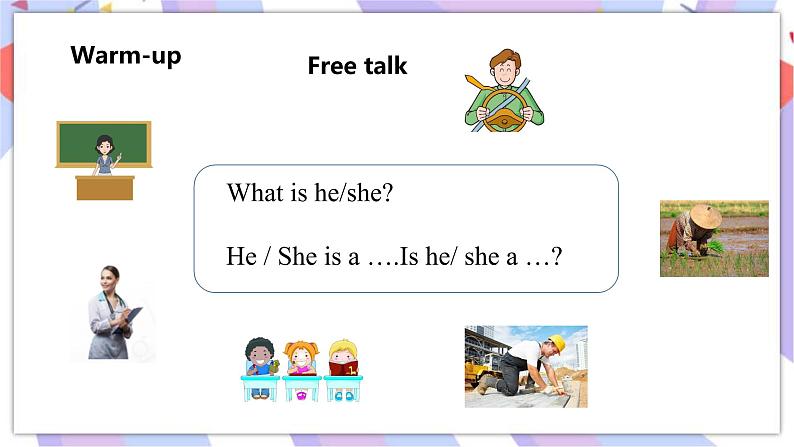 接力版英语五年级上册Lesson 5What does she do 第 1 课时课件+素材+教案03