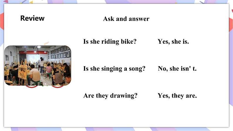Lesson 10 Are you reading a book第2课时课件第4页