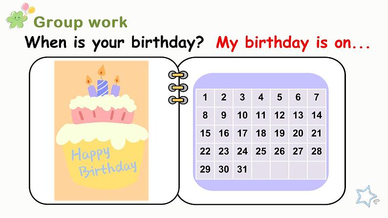 Unit 4 When is the art show?B Let's try & Let's talk 课件06