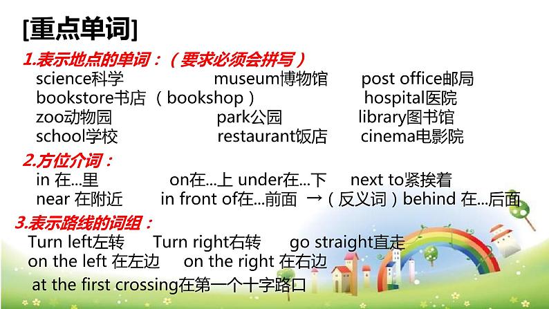 人教版六年级上册英语知识点复习课件PPT第2页