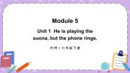 小学英语外研版 (三年级起点)六年级下册Unit 1 He is playing the suona, but the phone rings.优秀ppt课件