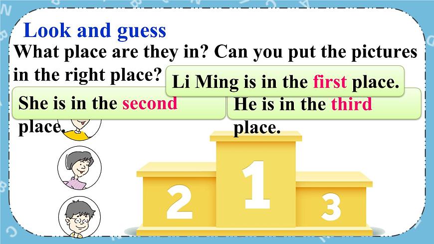 Lesson 8 First, Second, Third課件第5頁