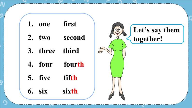 Lesson 8 First, Second, Third课件+教案+素材08