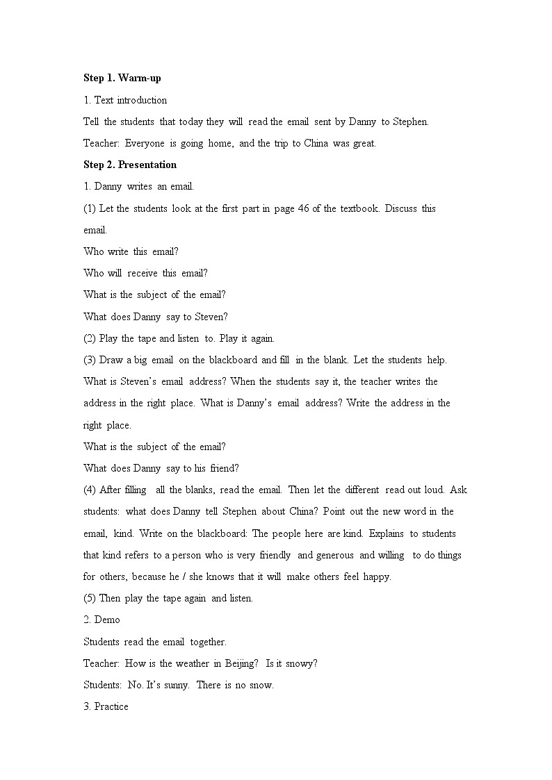 Lesson 17 Danny’s Email课件+教案+素材02