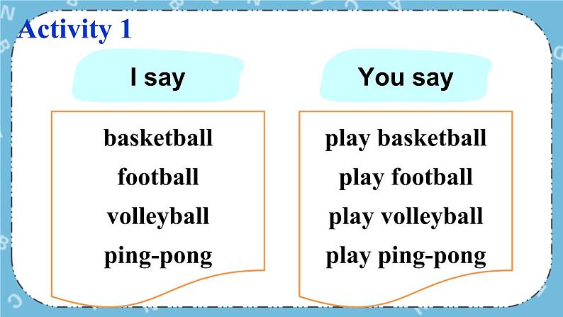 Lesson 1 Ping-pong and Basketball课件第8页