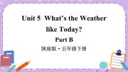 小学英语陕旅版五年级下册Unit 5 What's the Weather like Today?完整版课件ppt