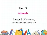 魯科版小學(xué)英語三年級下冊 Unit3 Lesson 3 How many monkeys can you see課件＋教案（含課文朗讀）