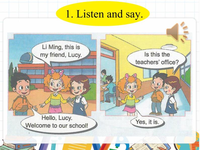 鲁科版小学英语三年级下册 Unit5 Lesson 1 Is this your classroom课件＋教案（含课文朗读）04