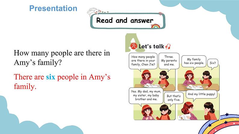 Unit 6 Meet my family! Part A Let’s talk & Let’s play(课件)人教版四年级英语上册08