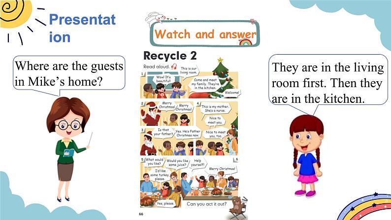 Recycle 2 第1课时(课件)人教版四年级英语上册第8页