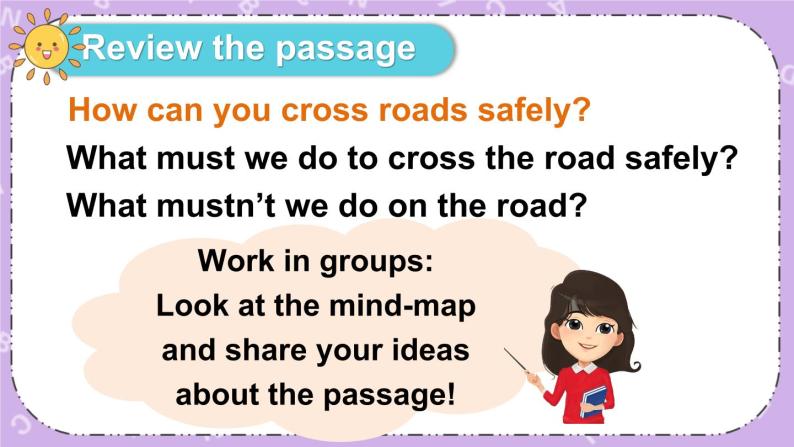 Unit 4 Road safety Grammar time, Checkout time & Ticking time 课件+教案03