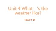 小学英语北京版六年级下册Unit 4 What’s the weather like?Lesson 15教学课件ppt