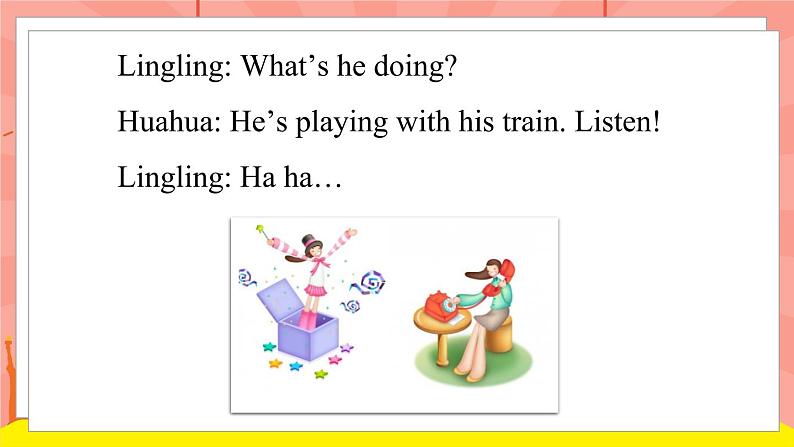 外研版(一起)英语二年级下册课件 Module 4《Unit 1 What are you doing》08