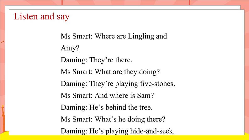 外研版(一起)英语二年级下册课件 Module 4《Unit 2 What’s he doing》第6页