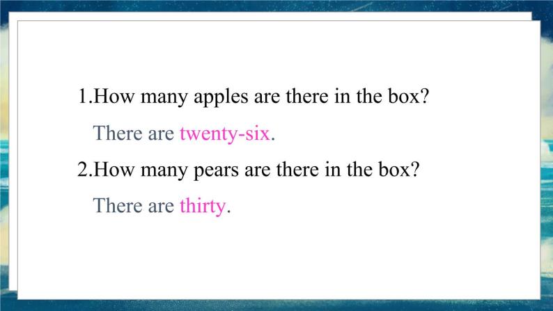 外研版（一起）英语三年级下册课件 《Module 7Unit 2 How many apples are there in the box_》06