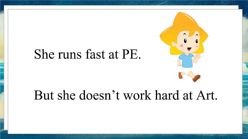 外研版(一起)英语三年级下册课件 《Module 8Unit 2 She's quite good at English.》05