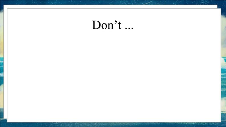 外研版(一起)英语四年级下册课件 《Module 1Unit 2 Don't feed the fish!》07