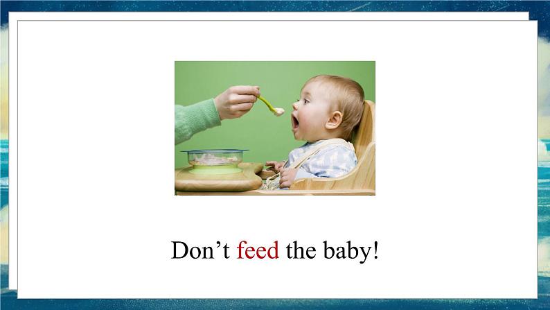 外研版(一起)英语四年级下册课件 《Module 1Unit 2 Don't feed the fish!》08