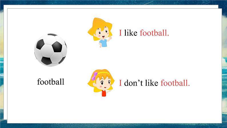 外研版(一起)英语一年级下册课件 Module 9《Unit 1 I like football》06