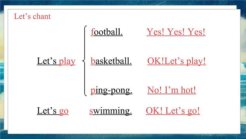 外研版(一起)英语一年级下册课件 Module 10《Unit 1 Let’s play football》第6页