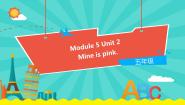 英语五年级下册Module 5Unit 2 Mine is pink.授课ppt课件
