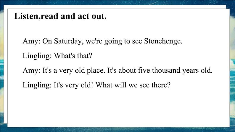外研版(一起)英语五年级下册课件 《Module6Unit 1 We’ ll see lots of very big stones.》第5页