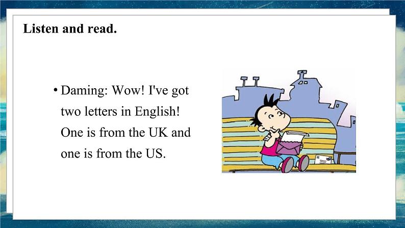 外研版(一起)英语五年级下册课件 《Module9Unit 1 We laughed a lot.》07